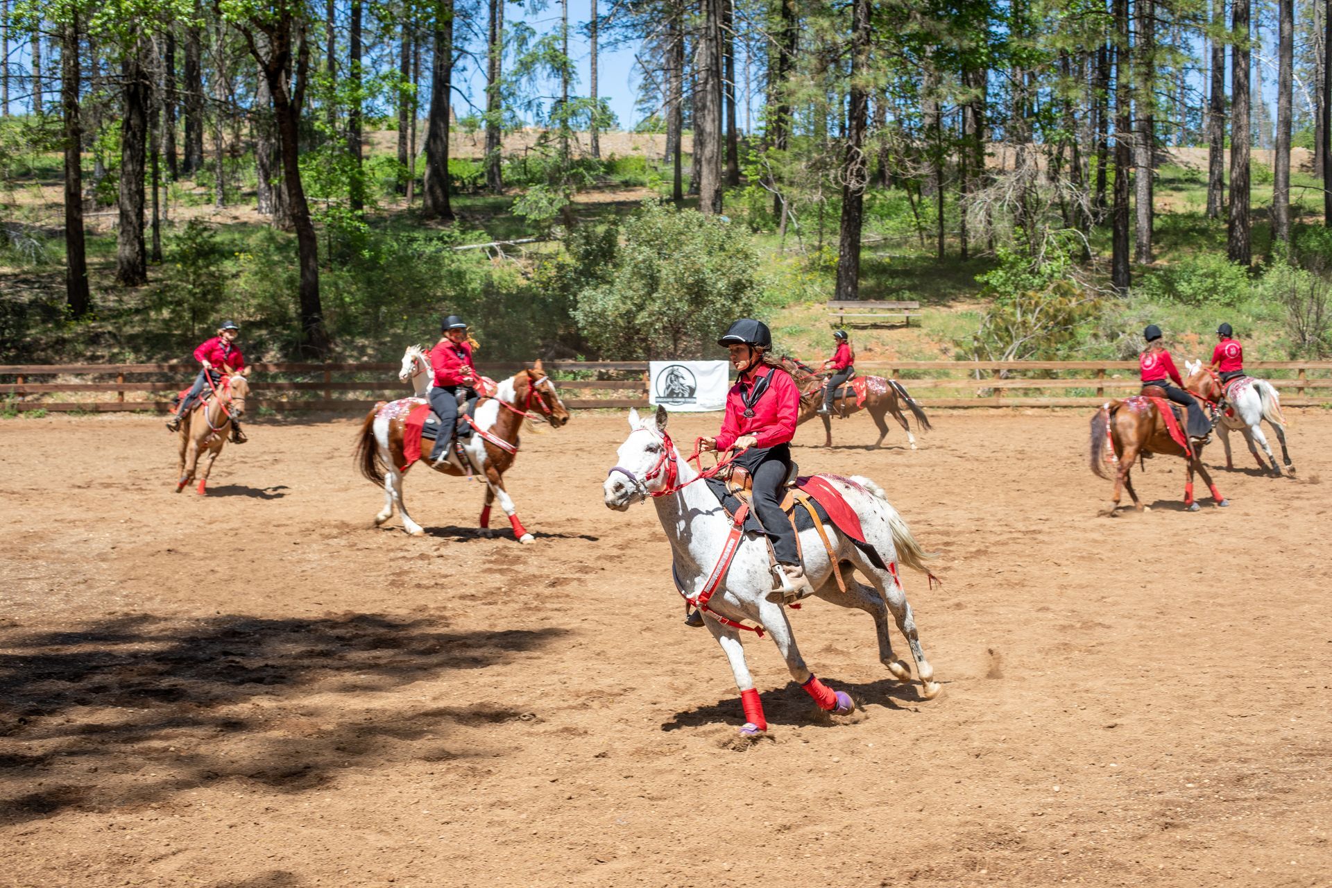 people riding horses at the Paradise California Horse Arena. Paradise Horsemen's Association