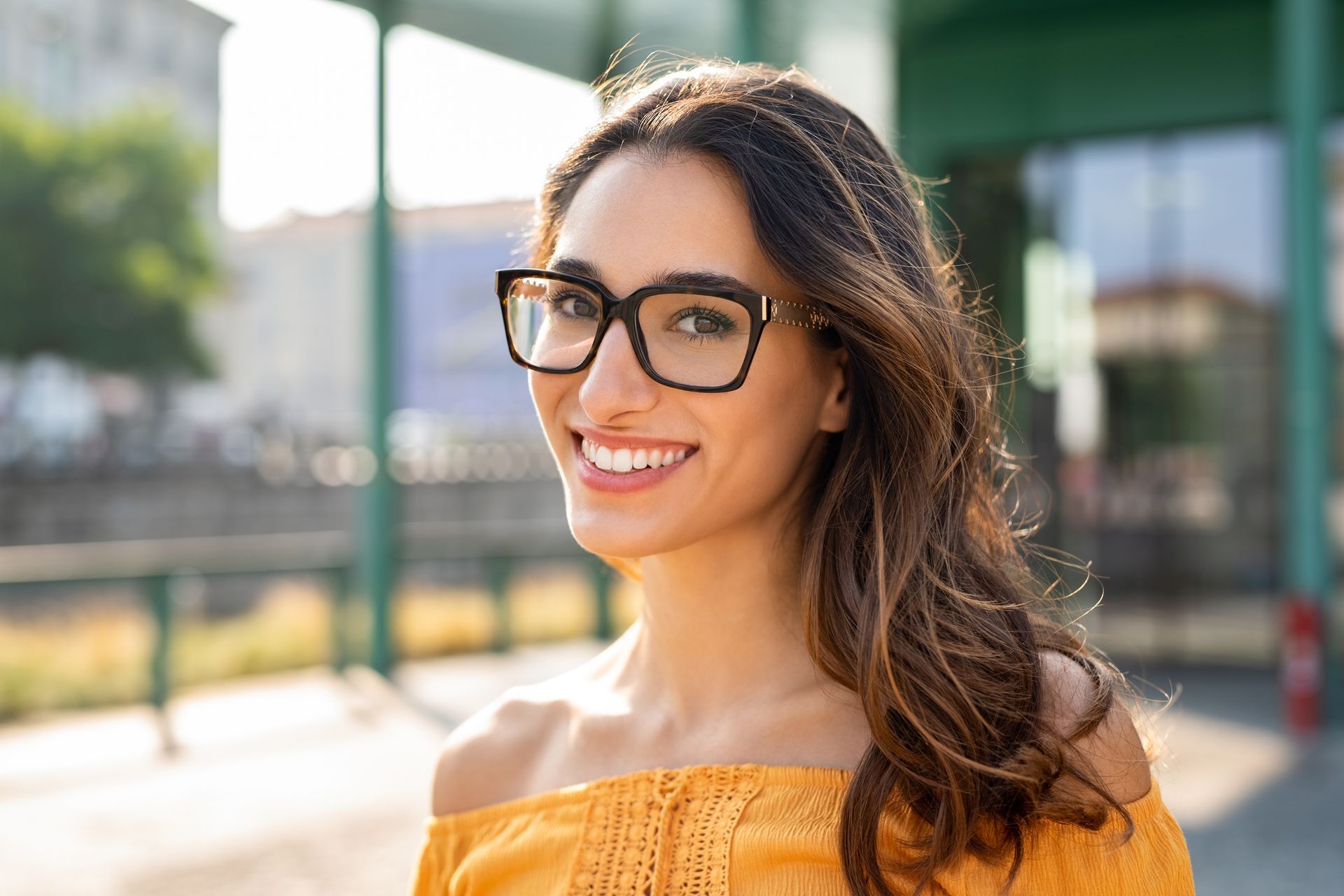 Beautiful Lady With Eyeglass — Lincoln, NE — Optical Gallery