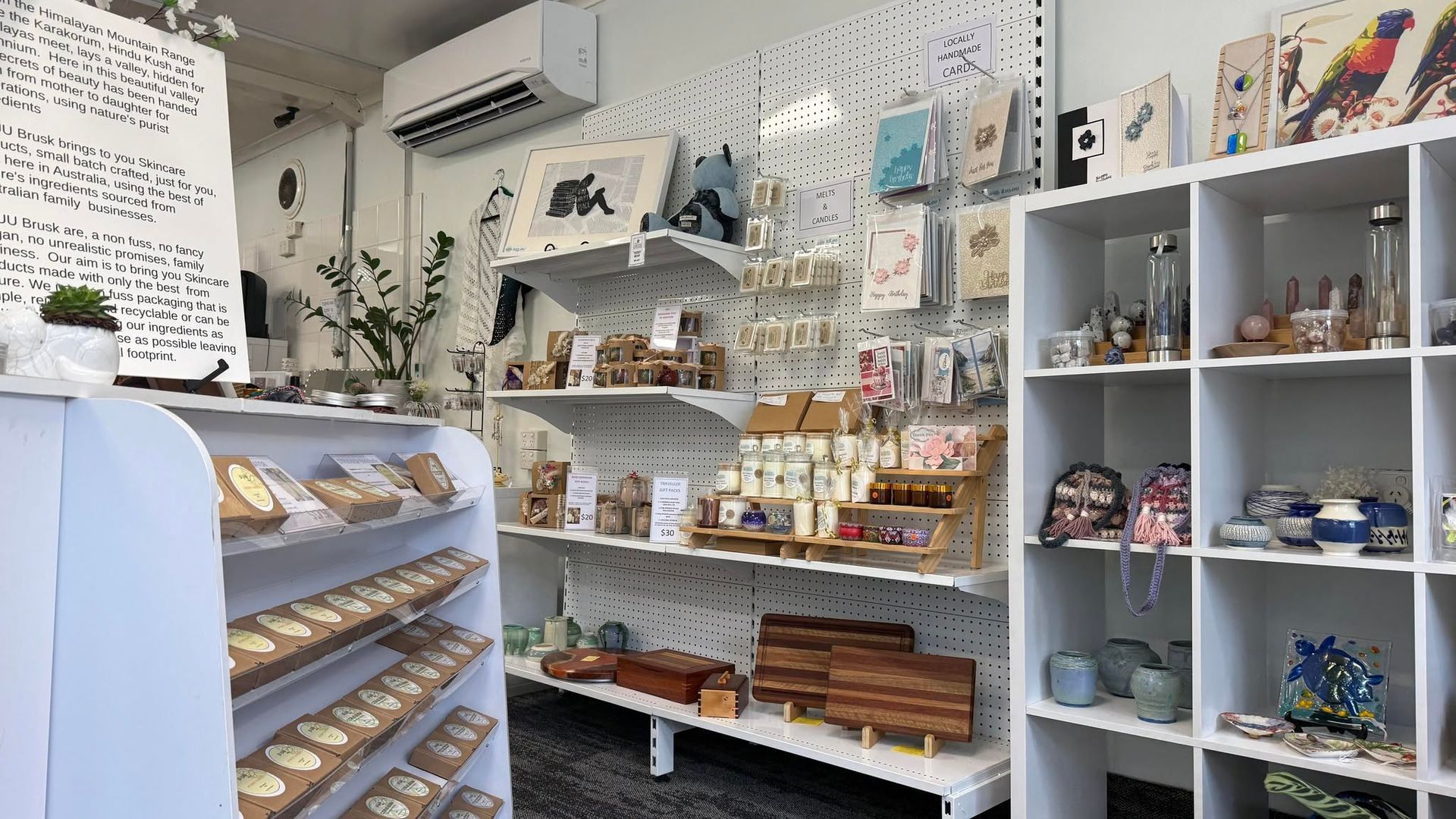 Dreamcatchers and Hanging Souvenirs Displayed on a Store Aisle Pegboard Shelf — Tilligerry Collective in Tilligerry Peninsula, NSW