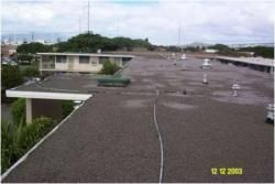 A picture of the roof of a building taken on december 12 2003