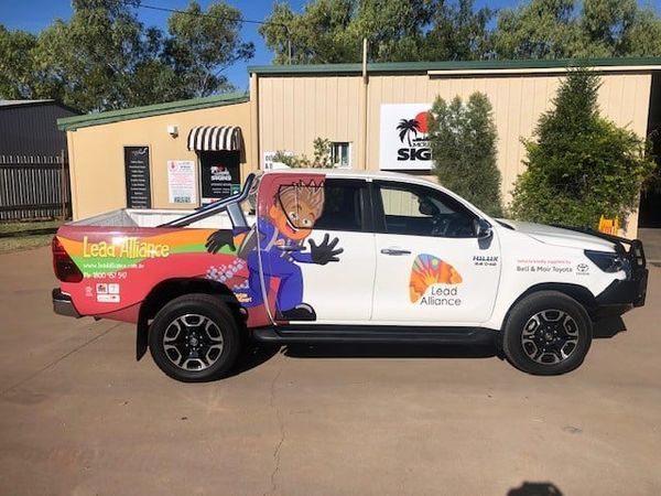 Lead Alliance White Truck — Digital Printing in Mount Isa, QLD