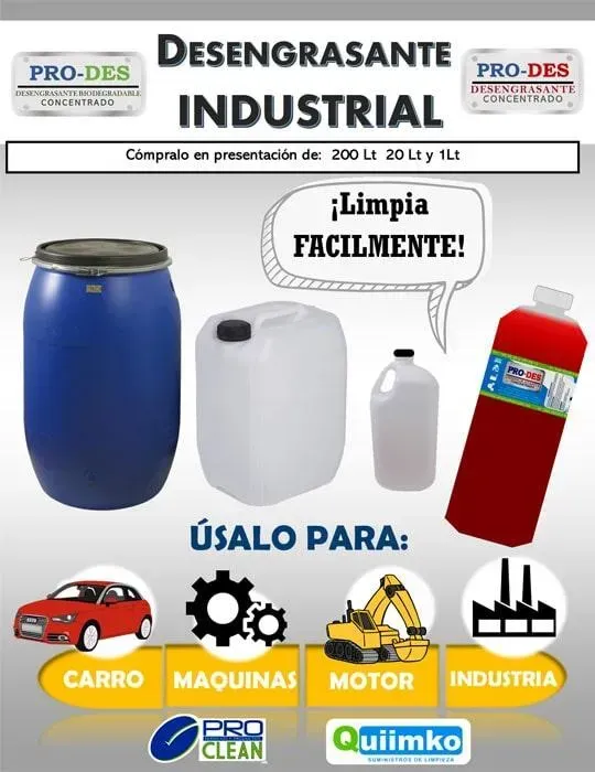 PRODUCTOS DE LIMPIEZA QUIIMKO - DESENGRASANTE