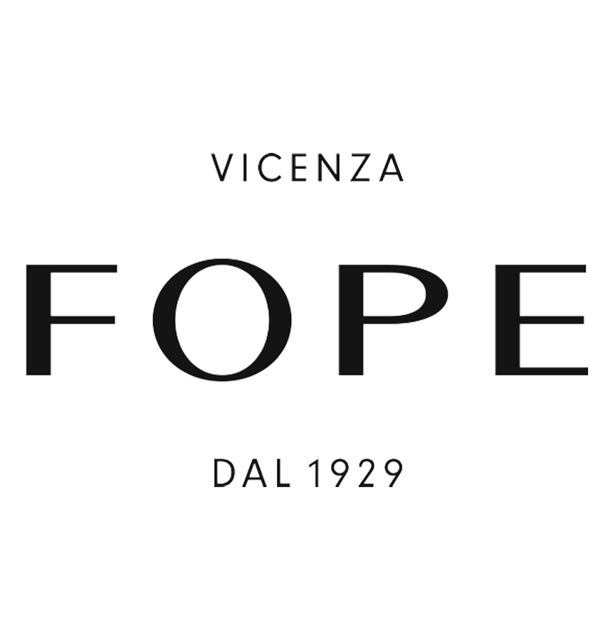 Logo van FOPE sieraden met de tekst 