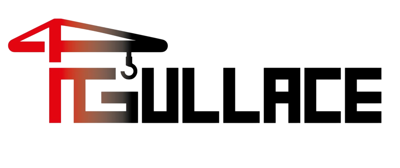 Un logo per un'azienda chiamata Gullace con un cappello da laureato.