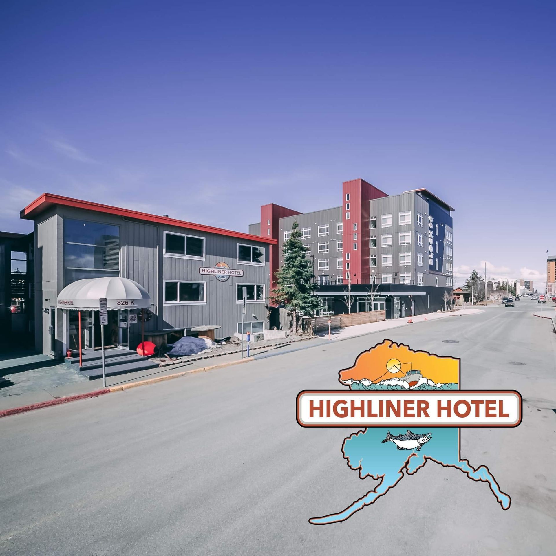 A picture of the highliner hotel in alaska