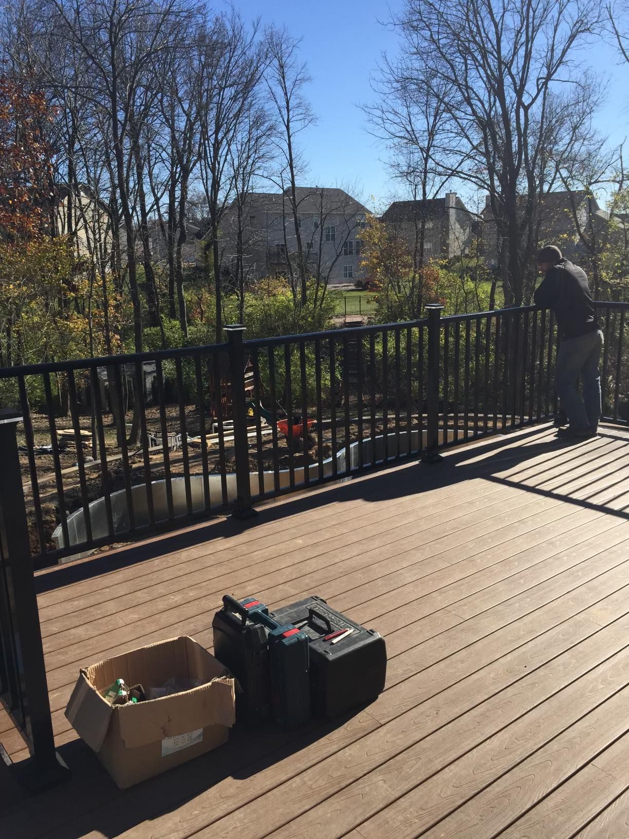 wooden patio