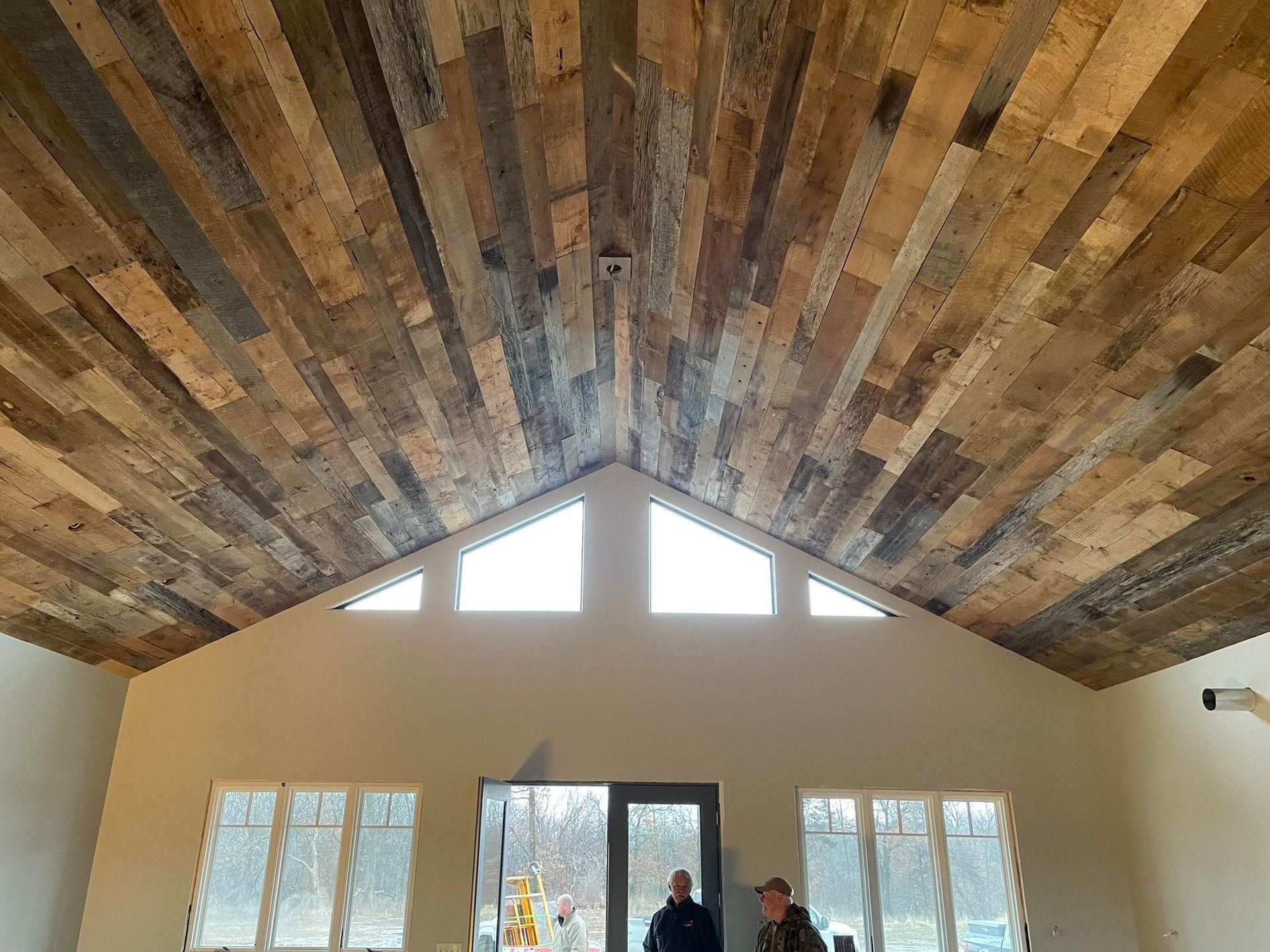 high roof home renovation