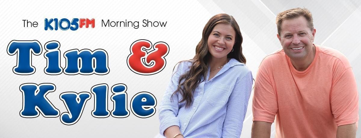 K105 Radio Tim and Kylie logo