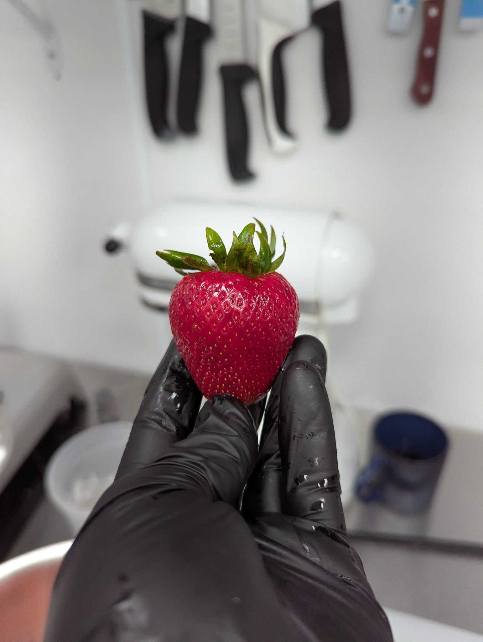 Fresh strawberry used in homemade breakfast dishes
