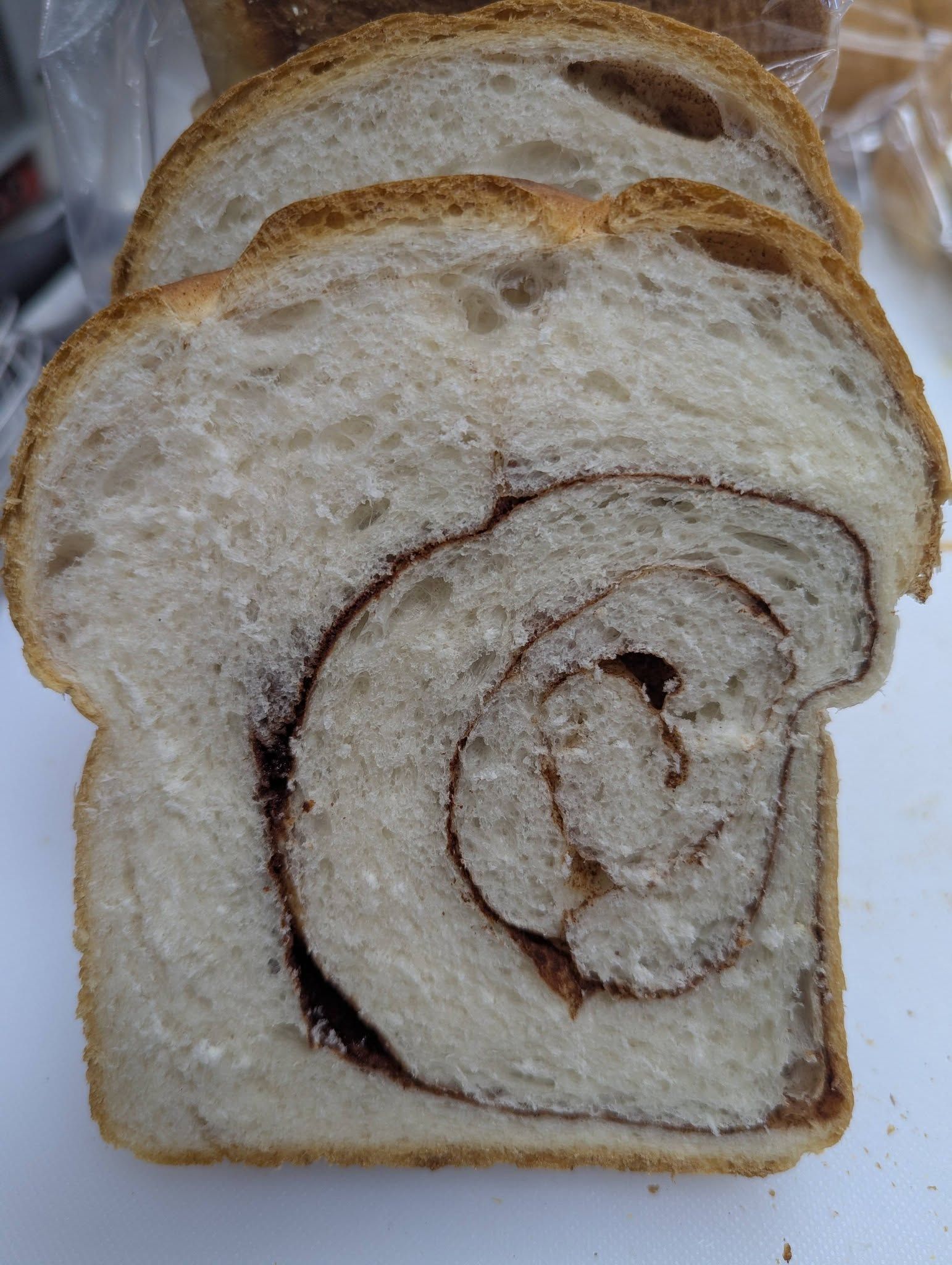 Homemade bread used for French toast