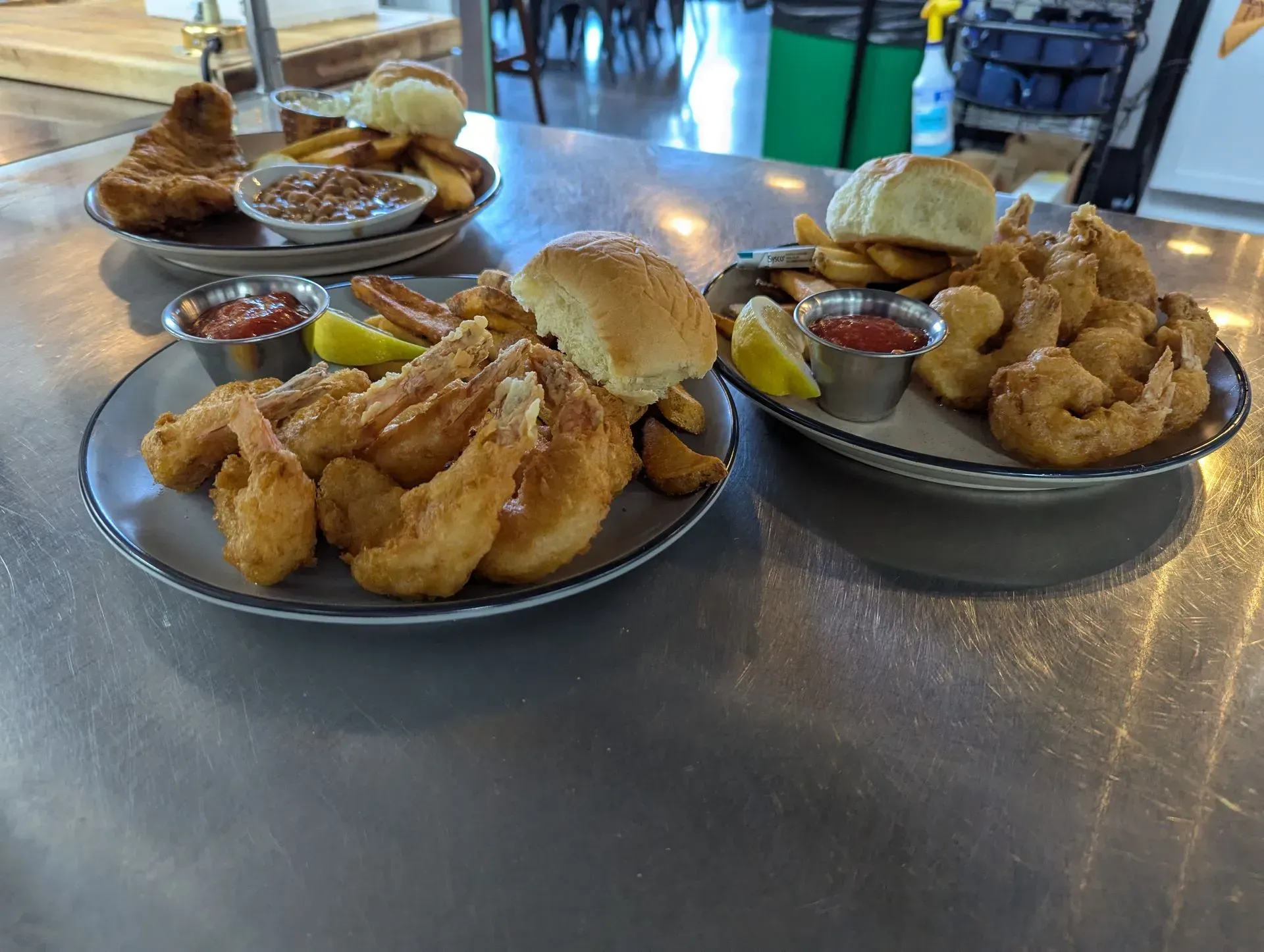 Tuesday Fish Fry shrimp dinner at The Phattest