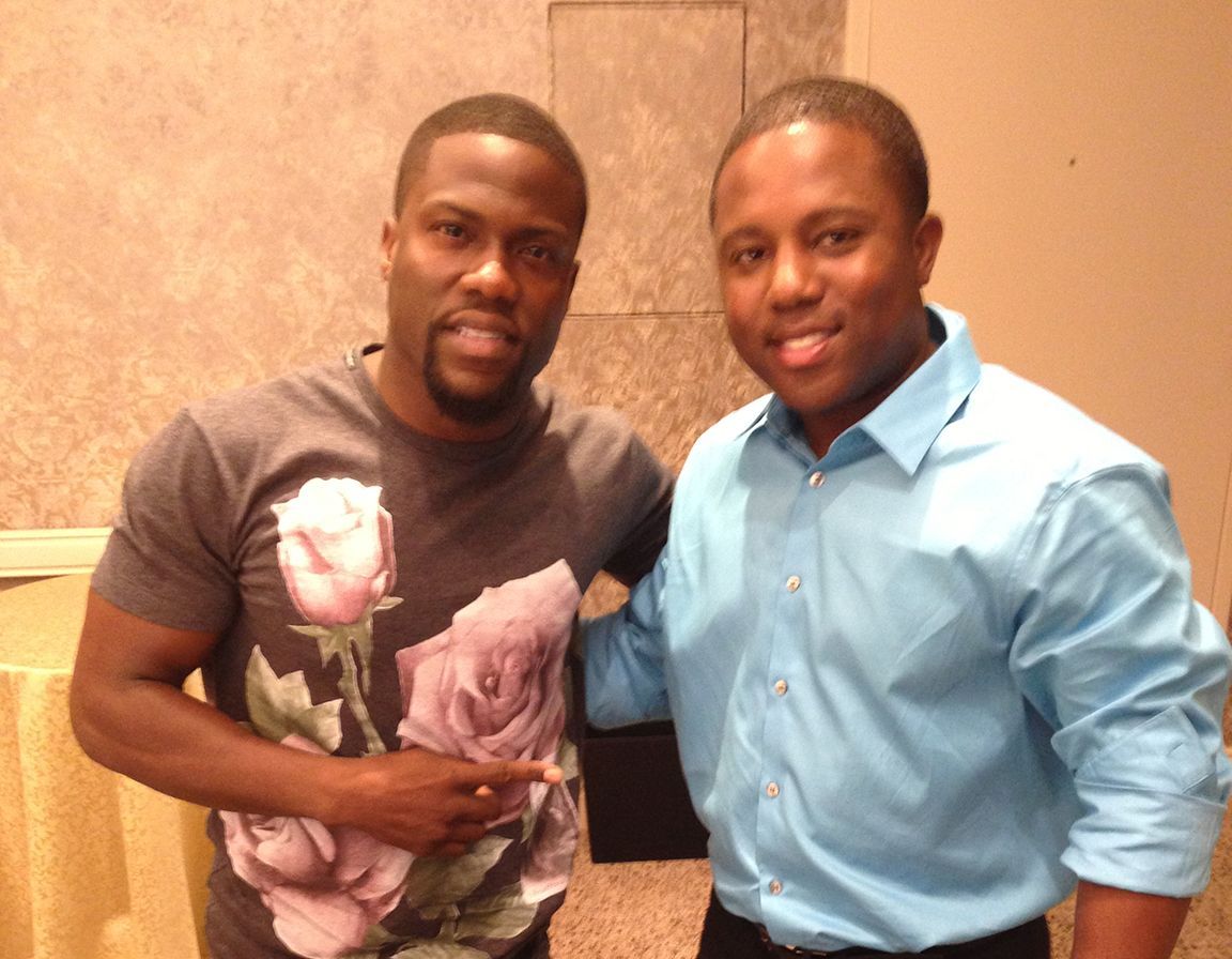 Kevin Hart and Jacquari Harris interview in Houston