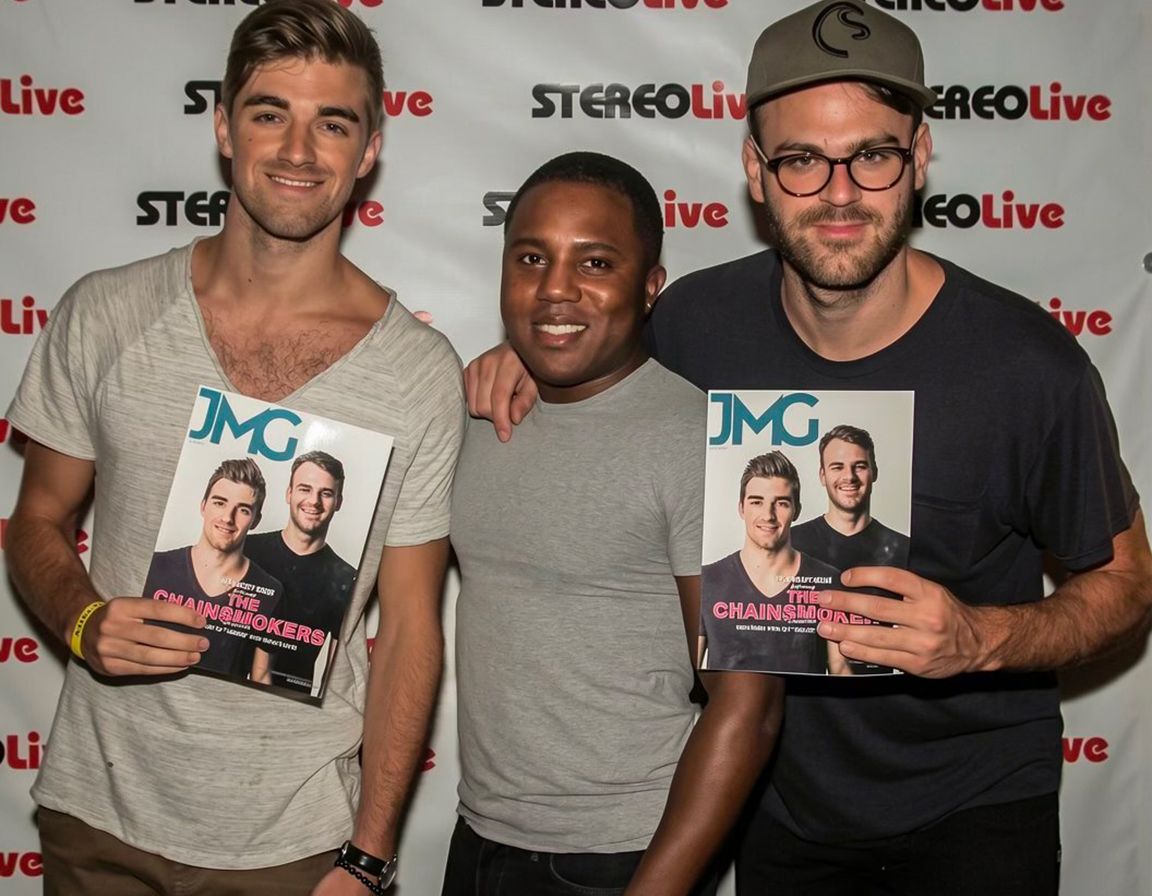 The Chainsmokers with Jacquari Harris at Stereo Live in Houston