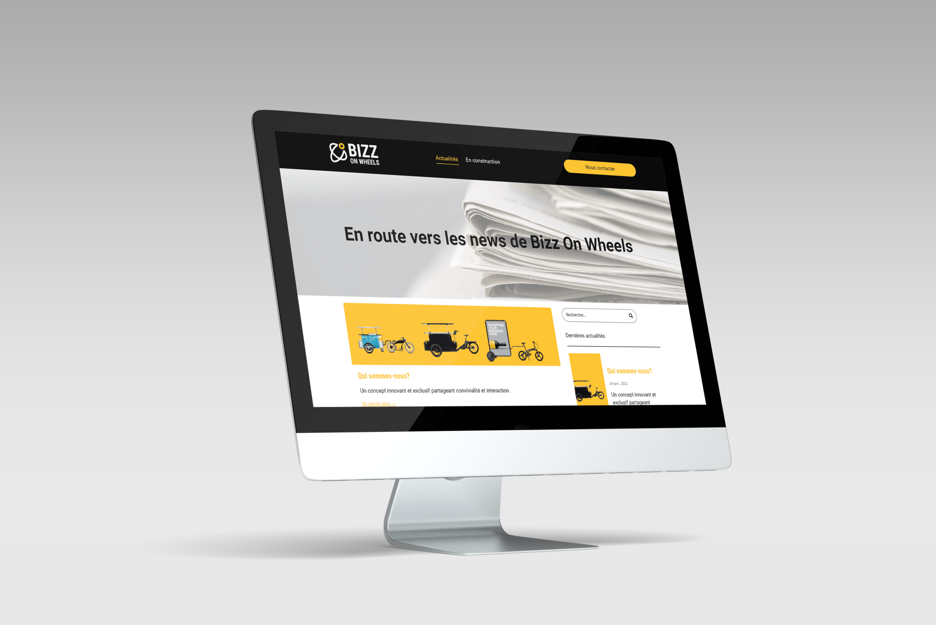 VERSUS Communication site internet BizzOnWheels Perwez