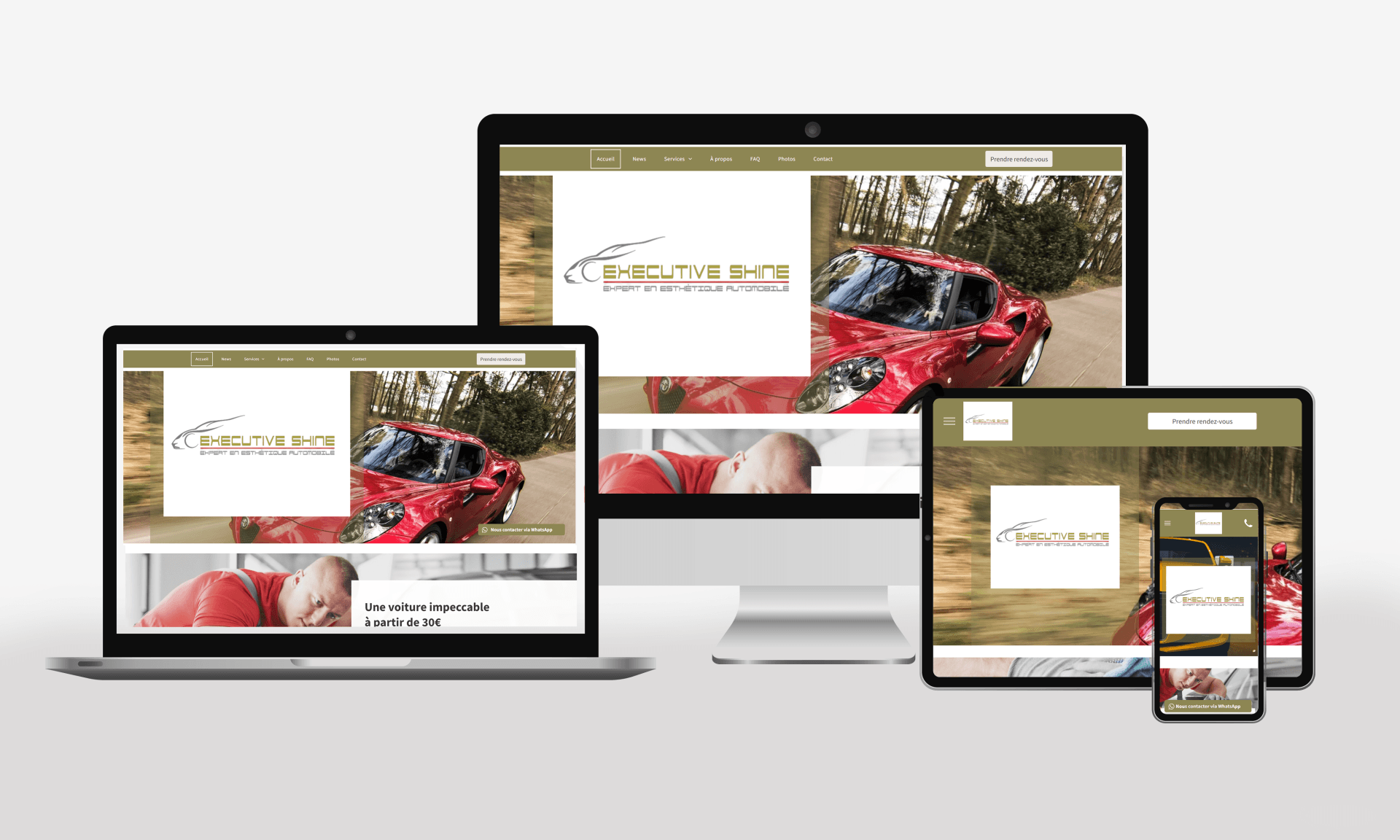 VERSUS Communication site internet Exécutive-shine
