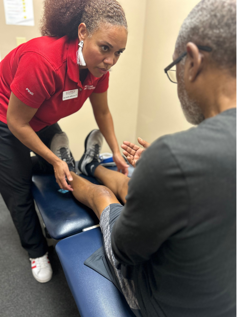 Physical Therapist — Patient with Physical Therapy Assistant in Newport News, Virginia