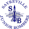 Sayreville Junior Bombers logo with a jet silhouette, blue and white colors, in a circular design.