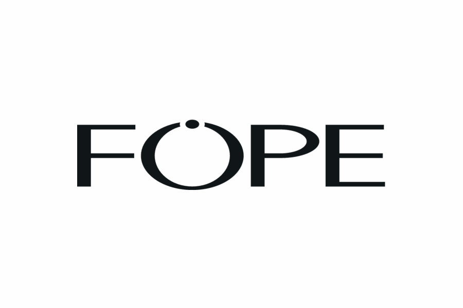 Logo FOPE in testo nero, con la lettera 