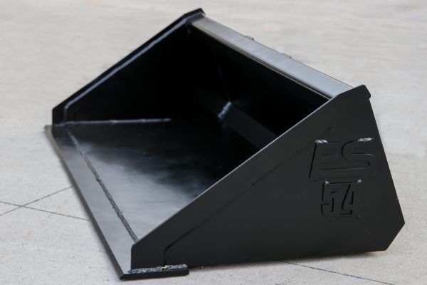 A black bucket with the letters fc on it
