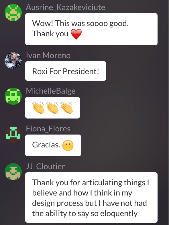 Speaking Testimonial