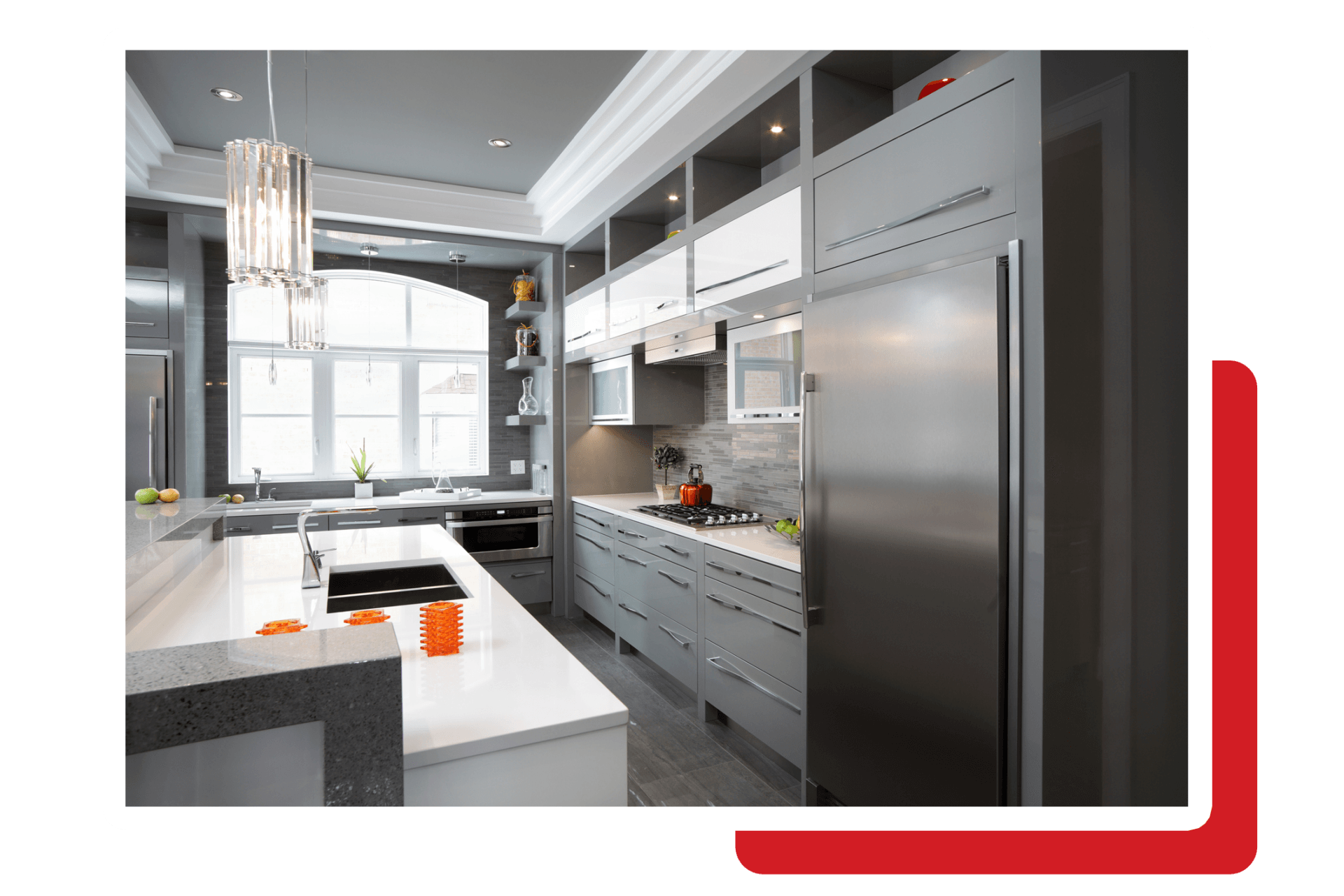 Interior of Modern Luxury Kitchen — Brisbane, QLD — Rangehood Installation and Ducting Services Pty Ltd Interior of Modern Luxury Kitchen — Brisbane, QLD — Rangehood Installation and Ducting Services Pty Ltd