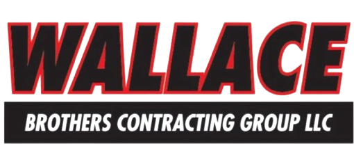 Wallace Demolition and Excavation logo on a white background Logo for Wallace Brothers Contracting Group LLC. The word