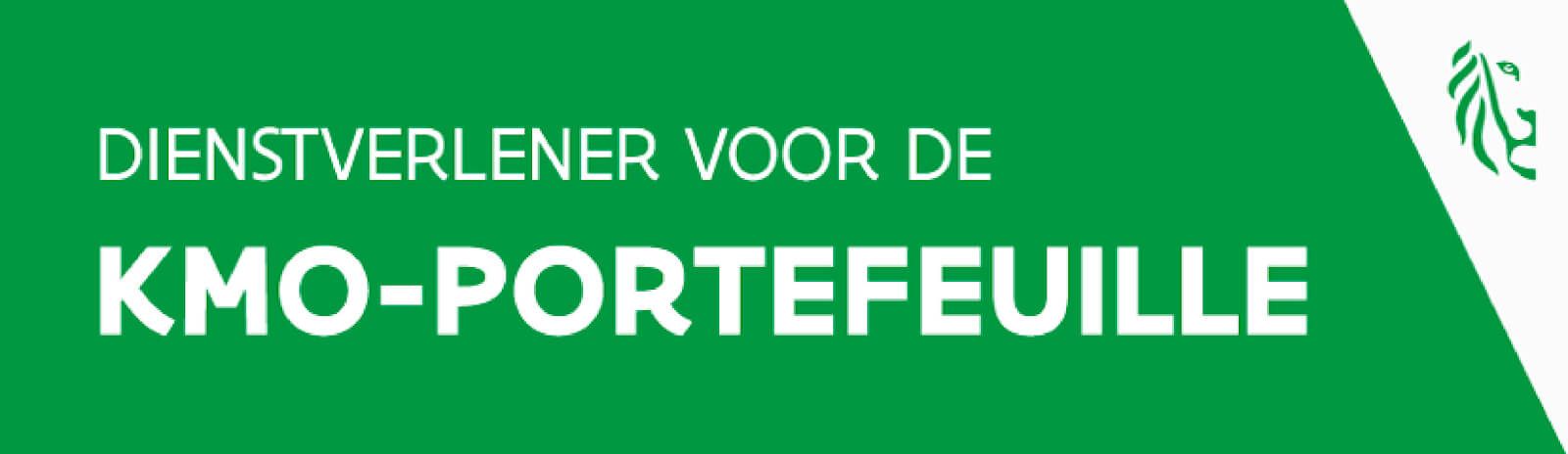 Green and white logo:
