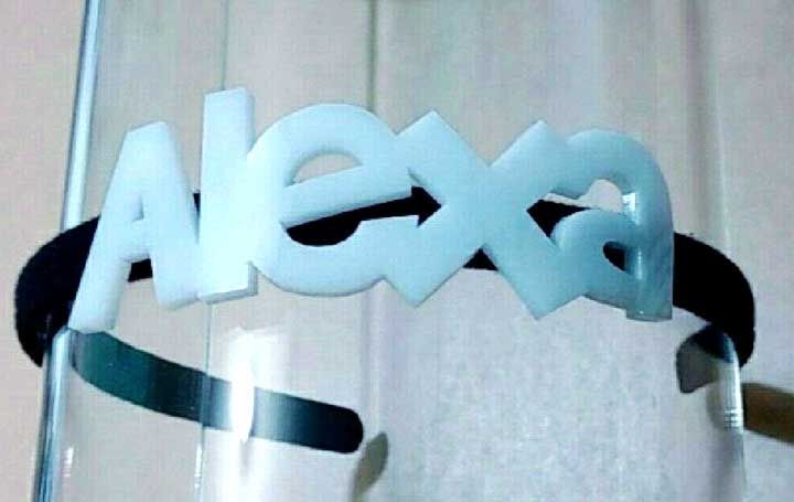 DJN ACRILICOS - diadema con letras de acrílico