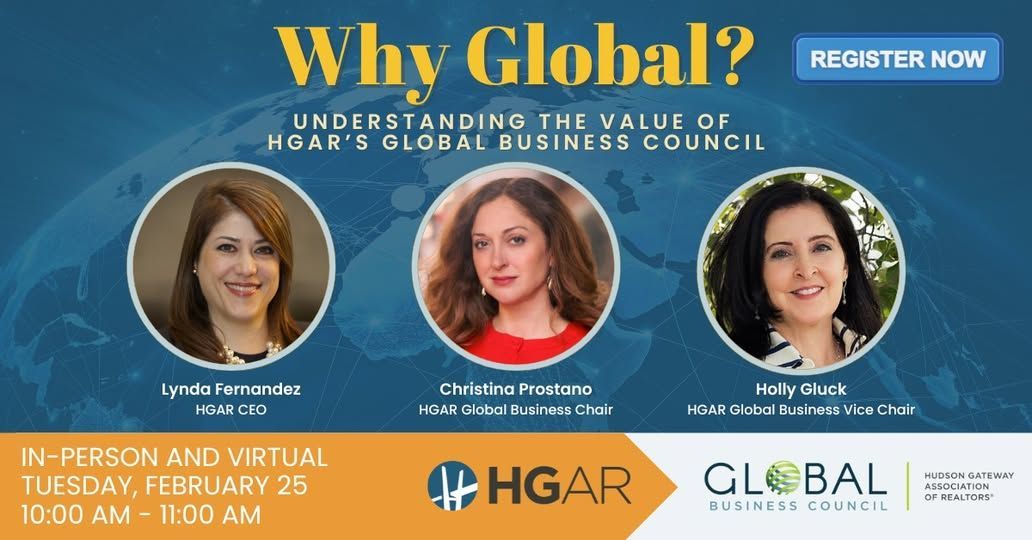 HGAR To Host Special Event Highlighting the Association’s Global Business Council on February 25 in White Plains