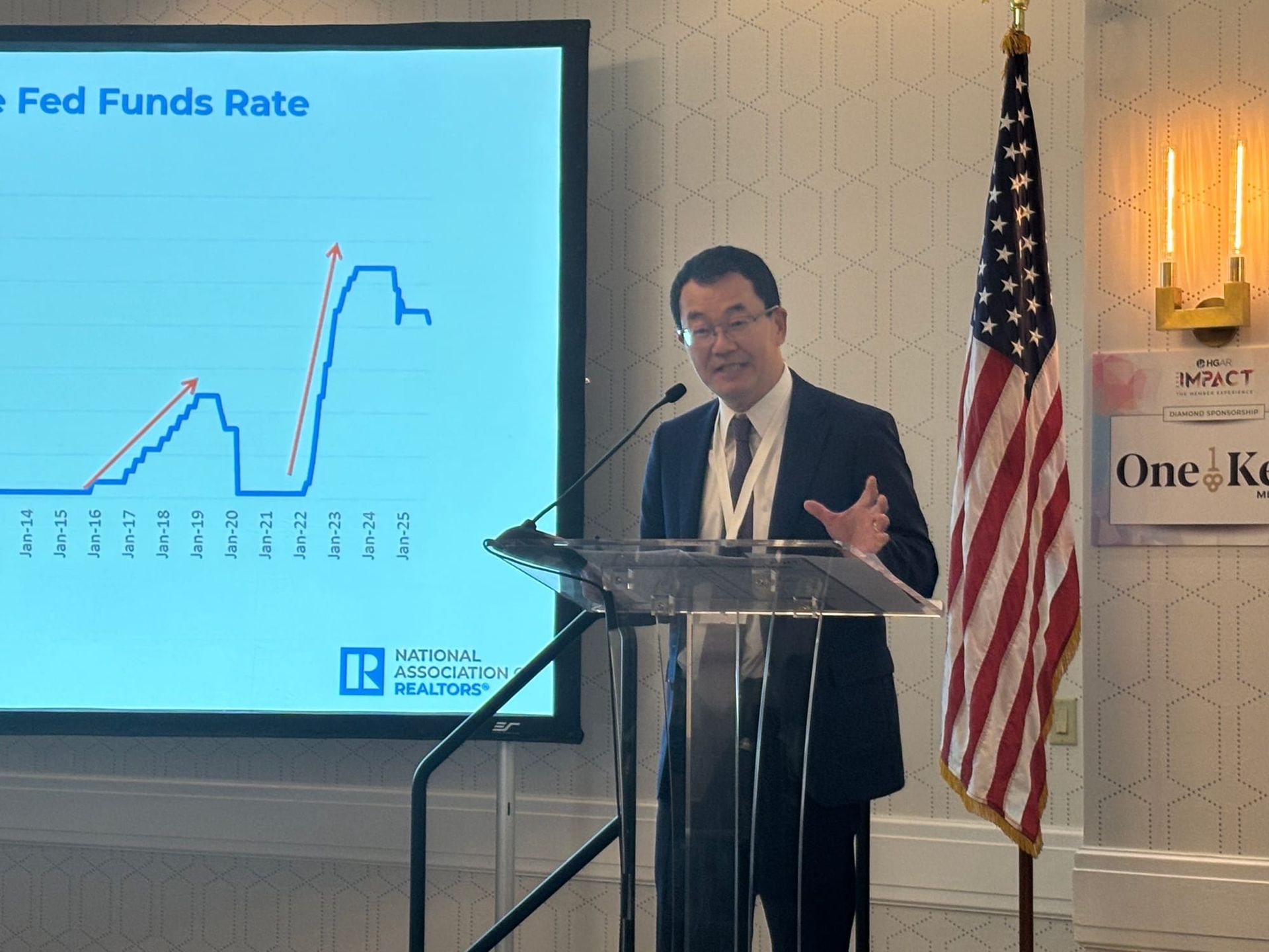 NAR Chief Economist Tells HGAR Gathering That Multiple Rate Cuts Are on the Horizon
