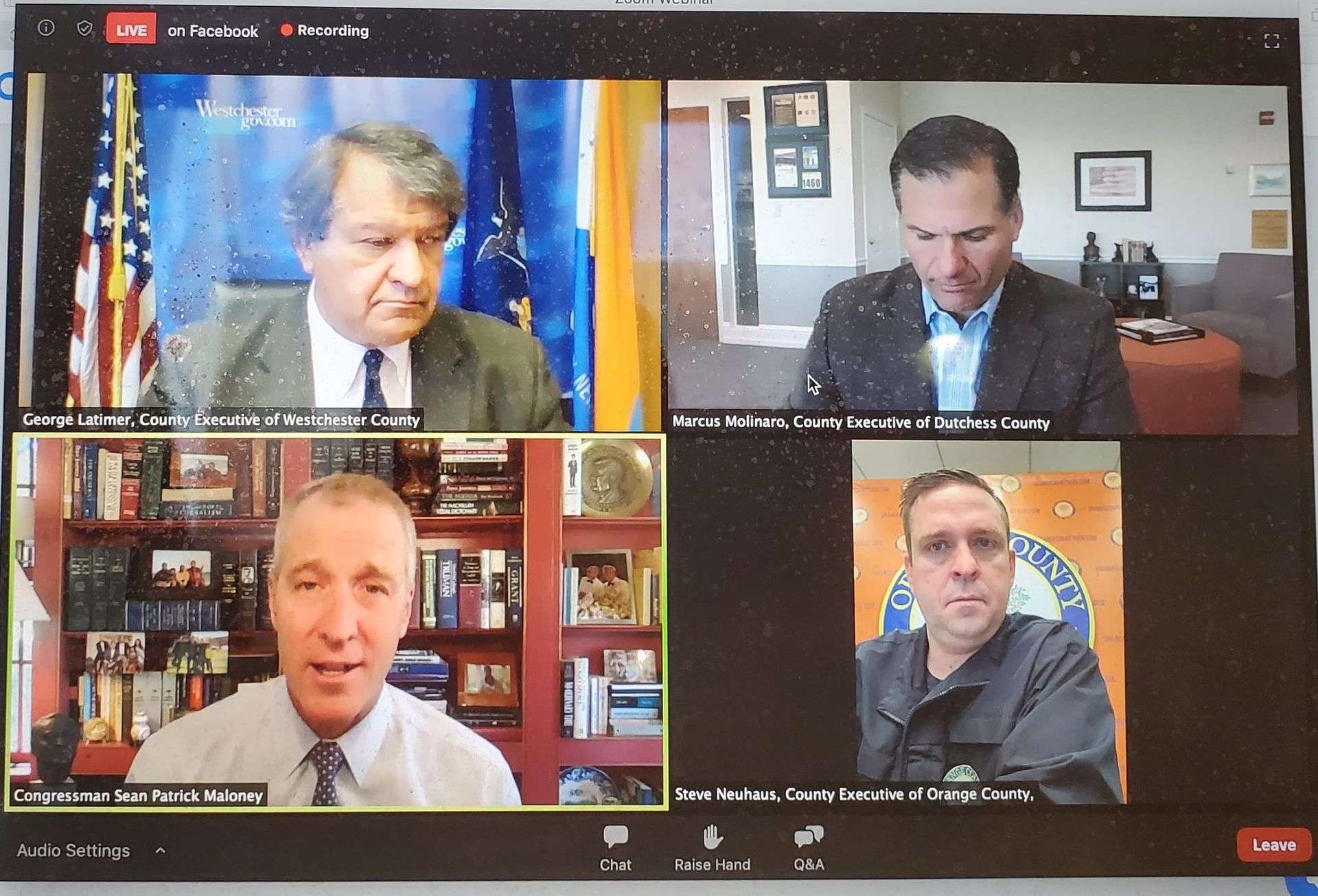 Rep. Maloney, Mid-Hudson County Executives Agree Region’s Economy Ready for Reopening