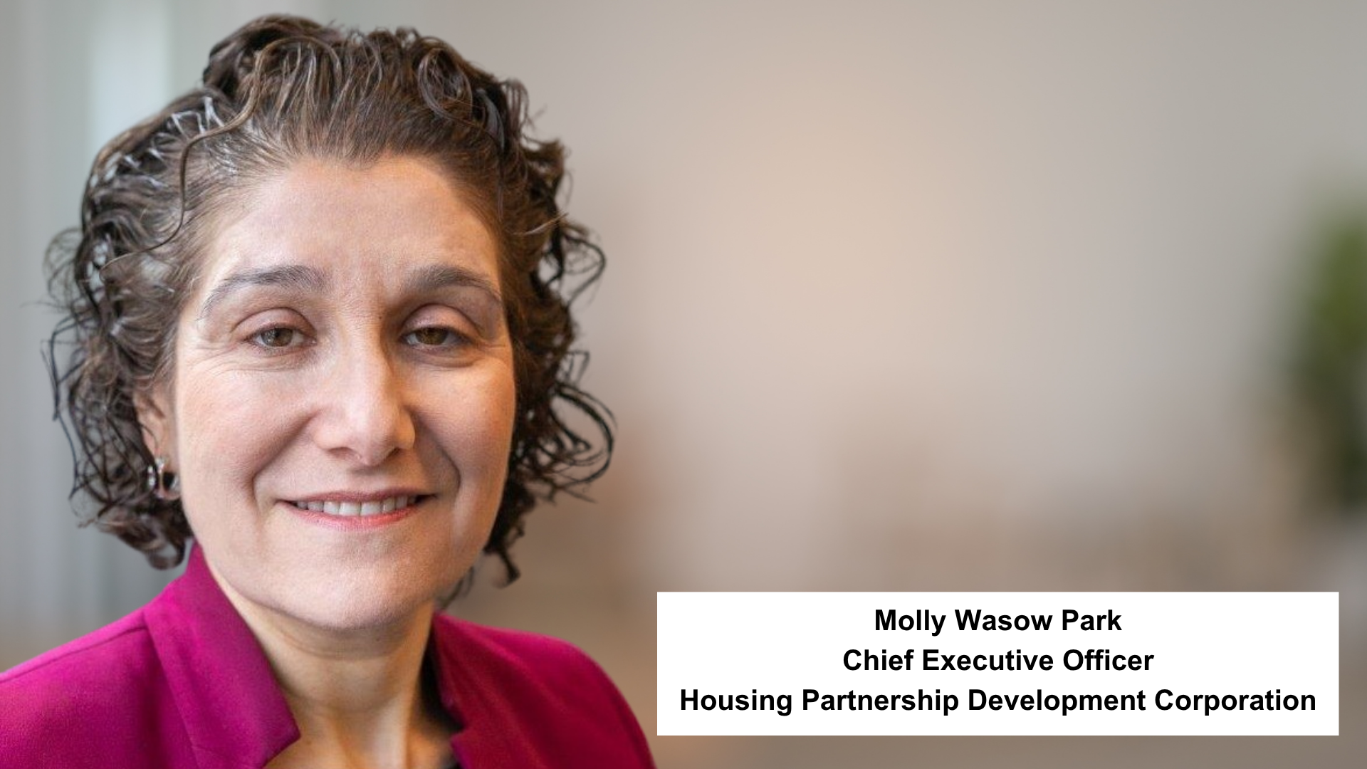NYC Housing Partnership Names Molly Wasow Park CEO