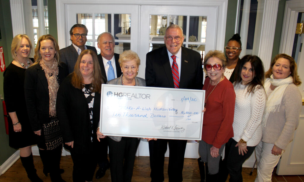 HG Realtor Foundation Check Presentation to Make-A-Wish® Hudson Valley