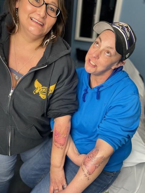 Auntie Christina and Susan