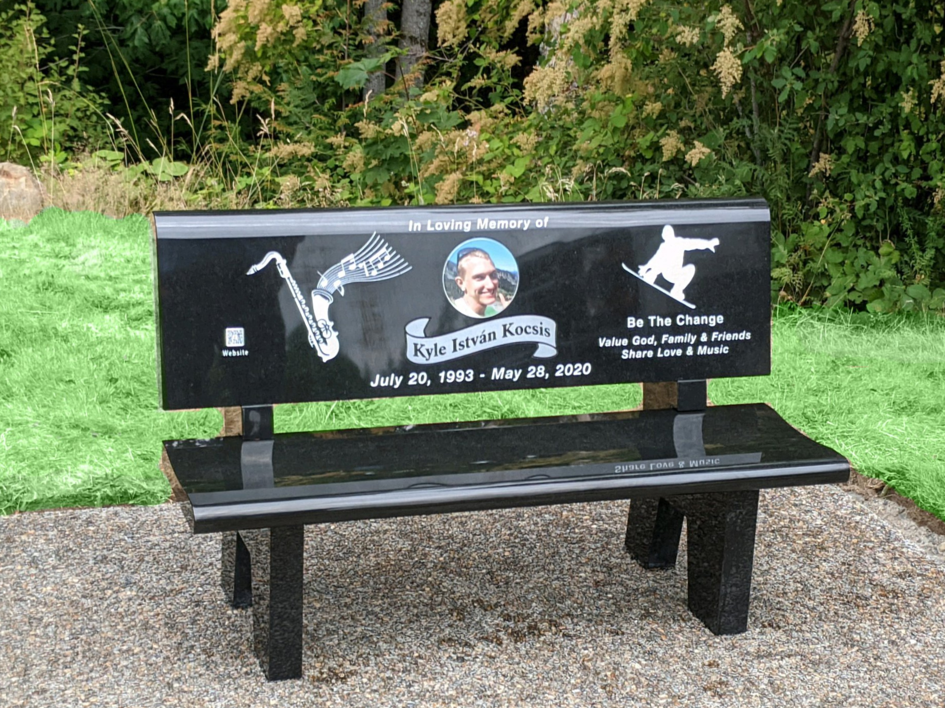Kyle's memoria bench