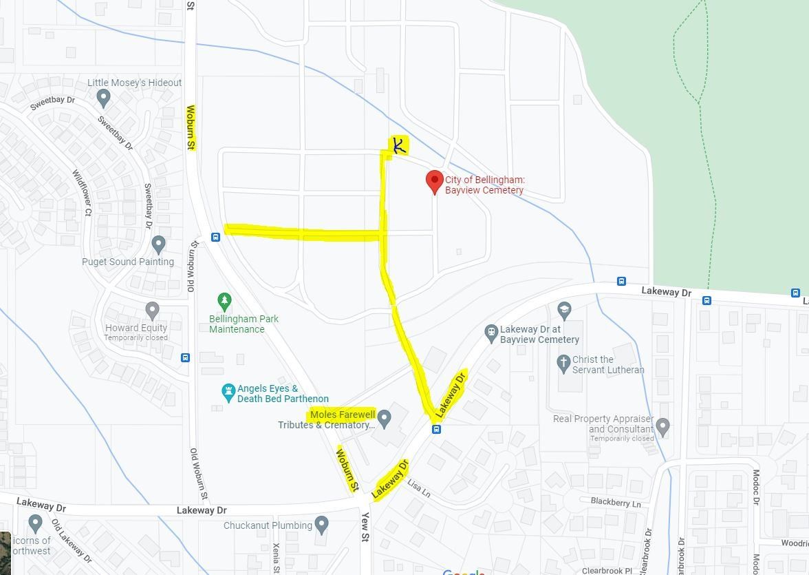 MAP TO Kyle's memoria bench