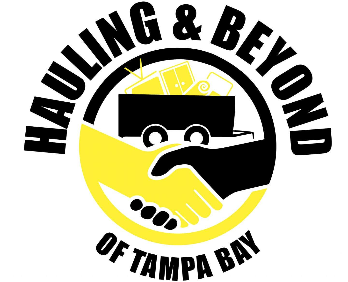 Mauiling & Beyond of Tampa Bay logo with black and yellow handshake graphic