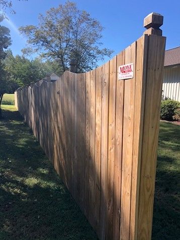 Moye wood privacy fence