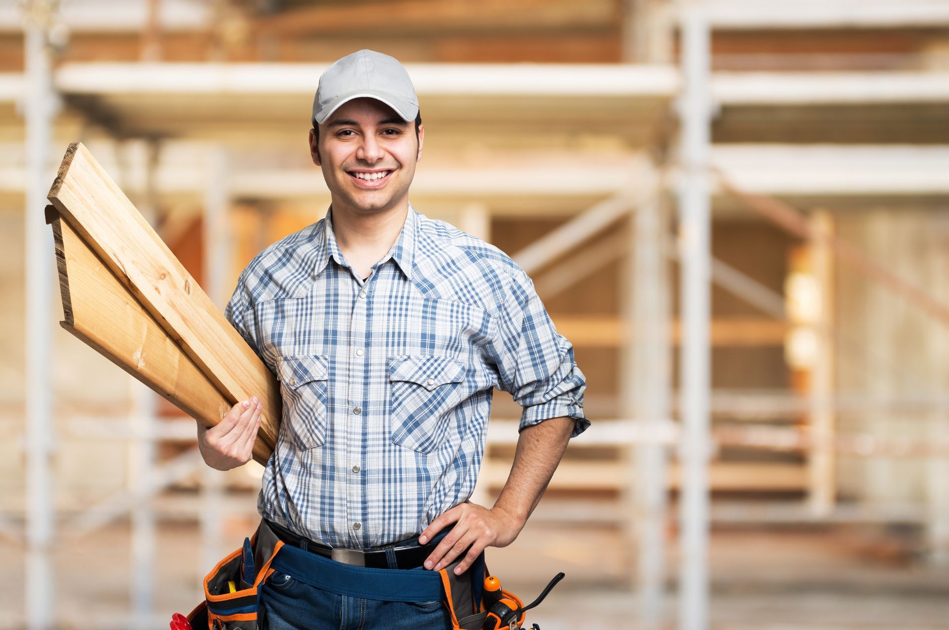 Smiling carpenter