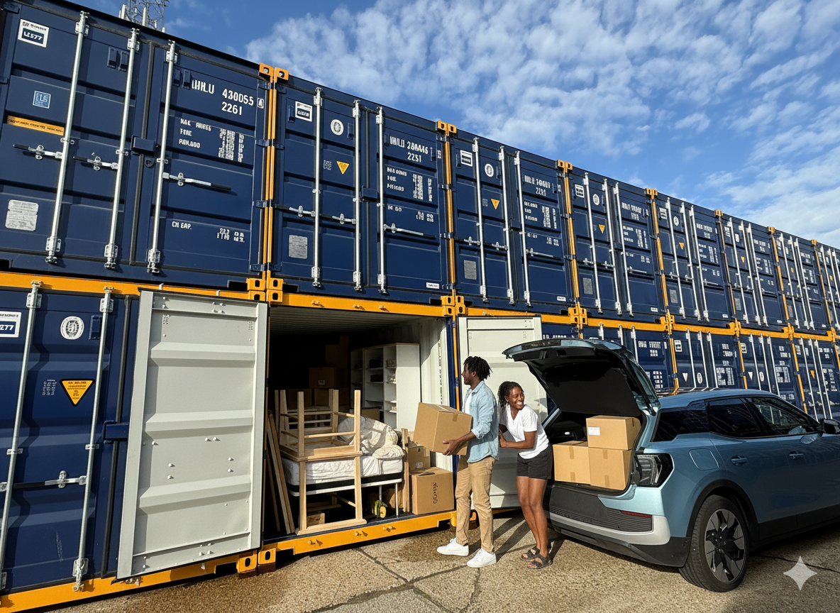 People moving boxes