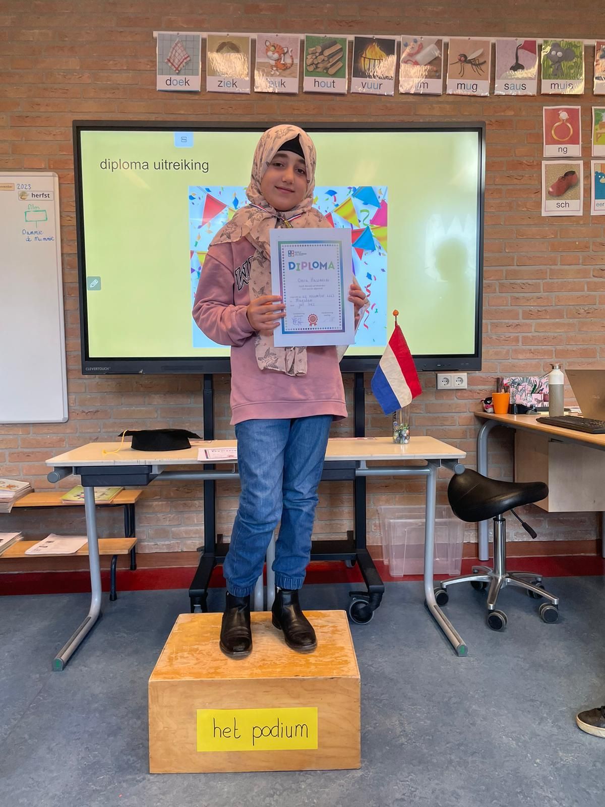 Diploma uitreiking op het Uitzicht