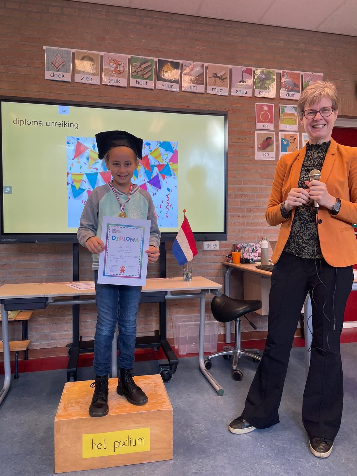 Diploma uitreiking op het Uitzicht