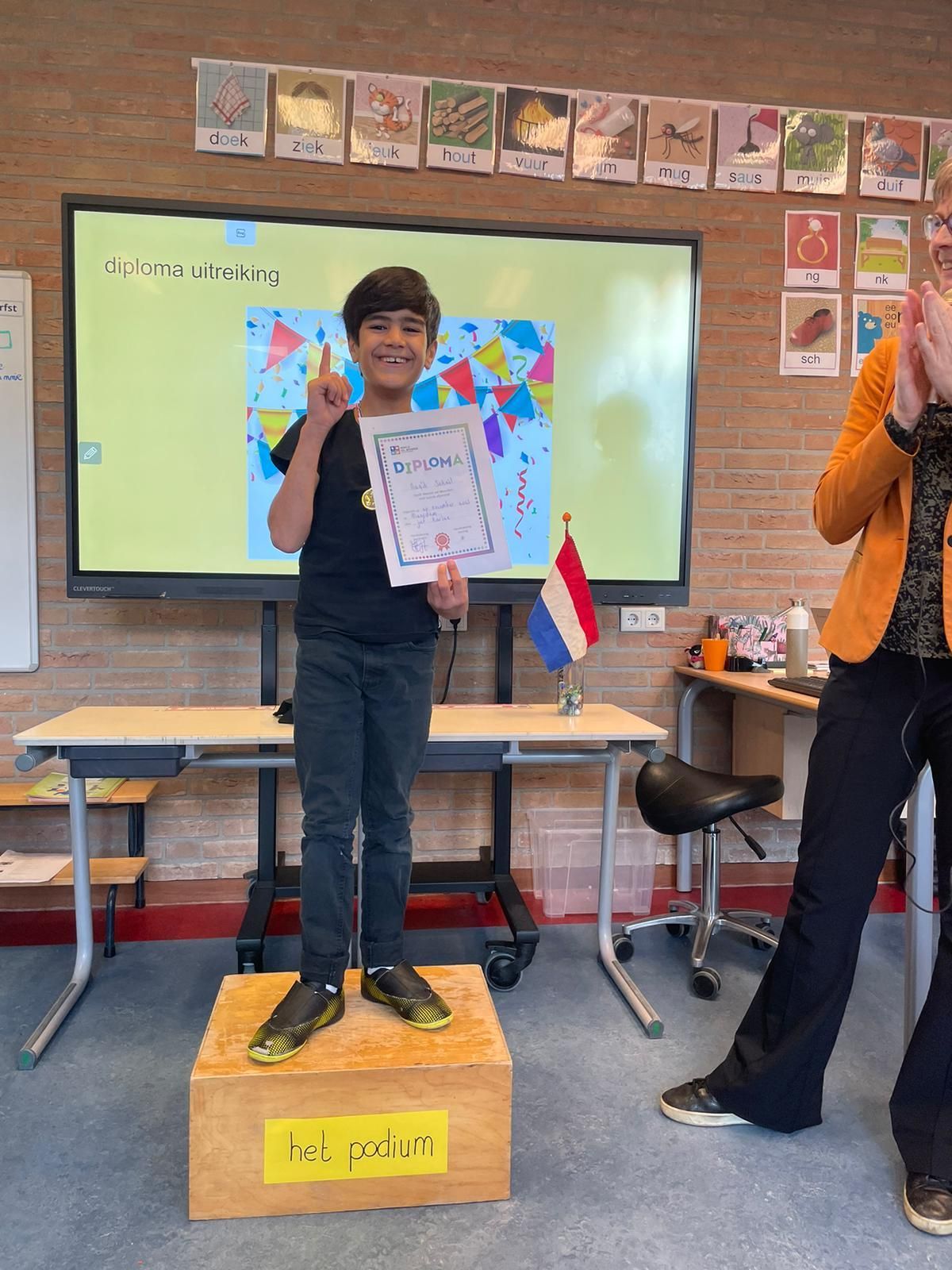 Diploma uitreiking op het Uitzicht