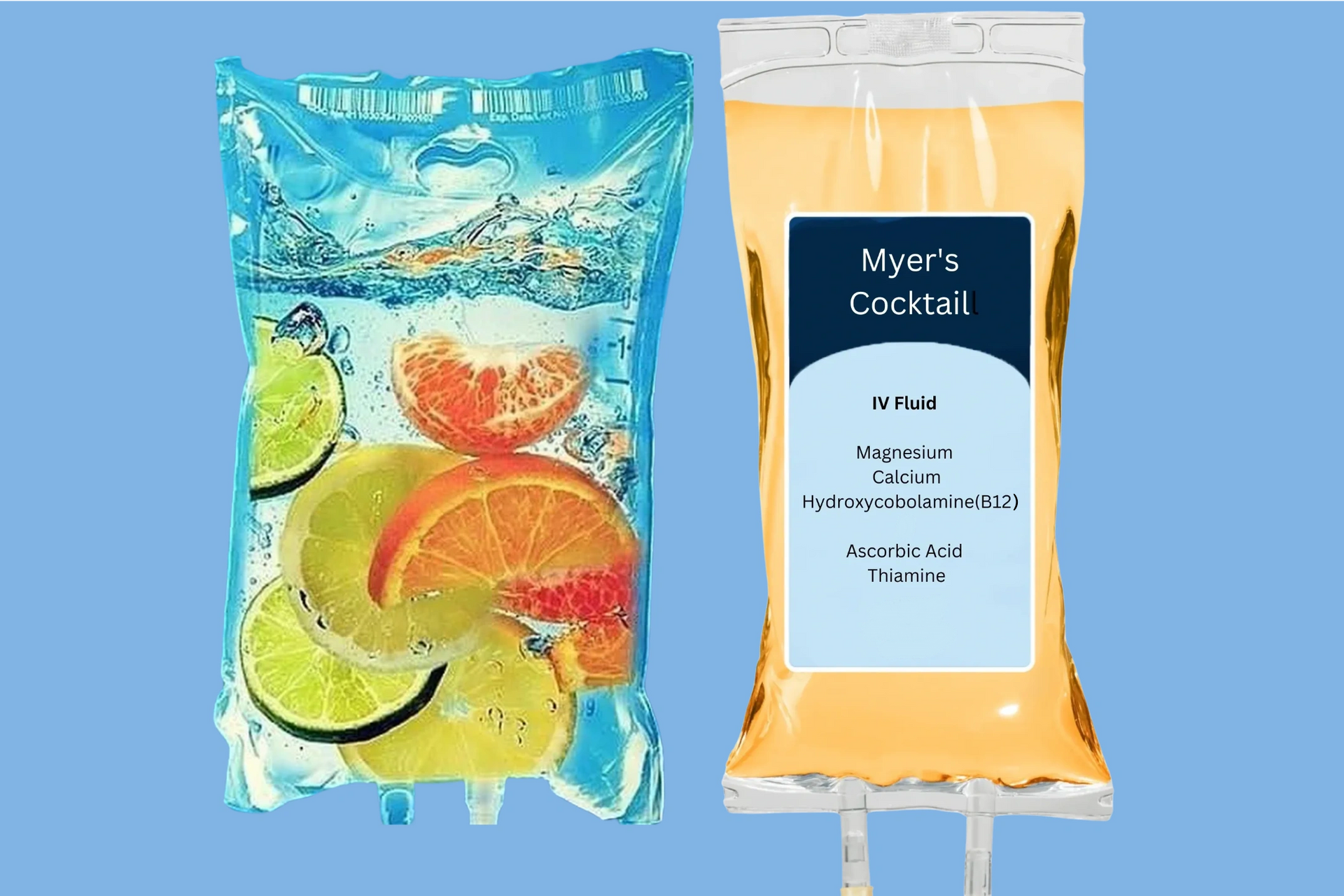 iv drip bag of multi-vitamin solution