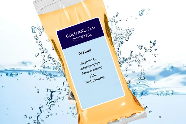 iv drip bag of multi-vitamin solution