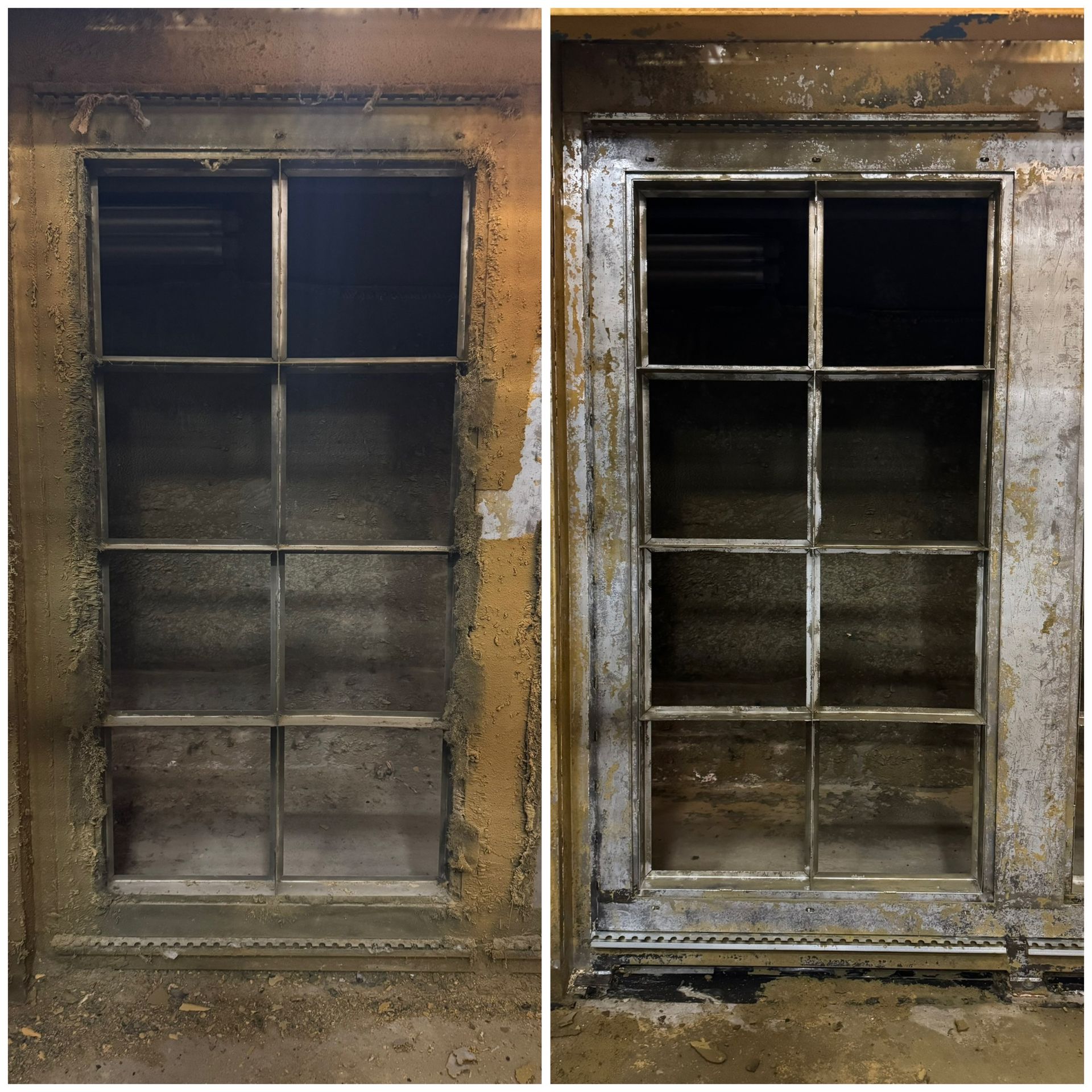 Dry ice cleaning paint booth plenum Texas dry ice blasting