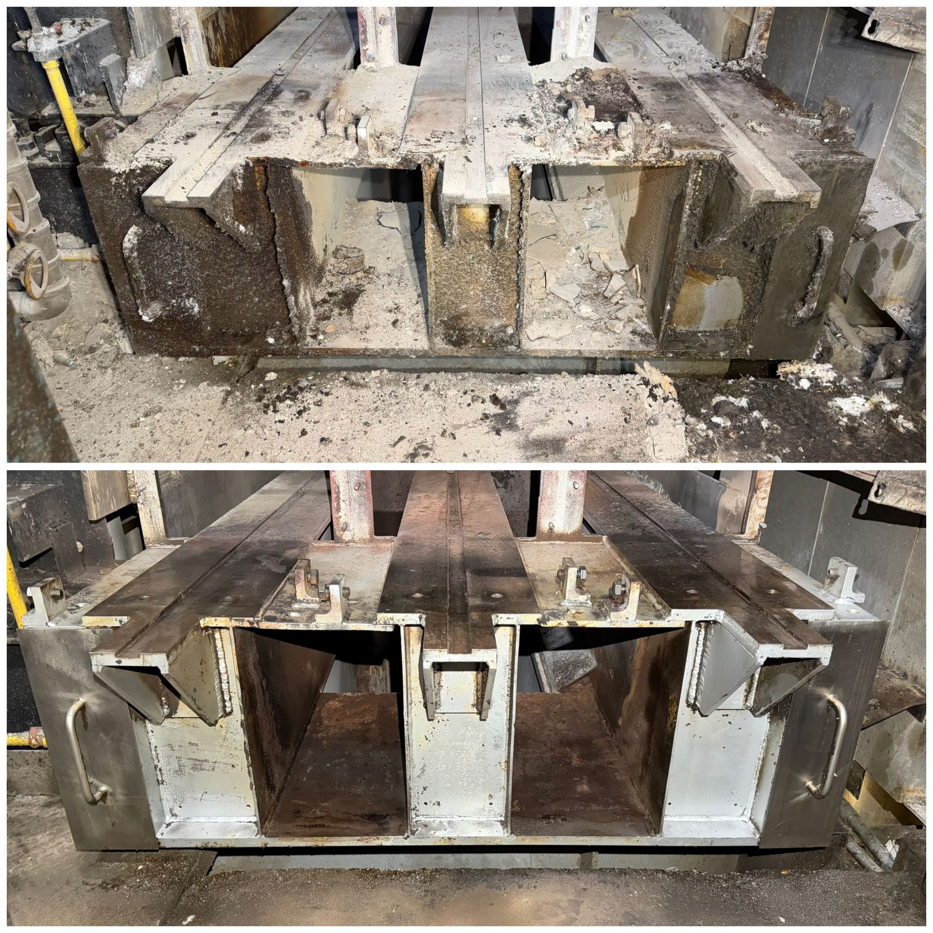 Dry ice cleaning oven assembly Texas dry ice blasting