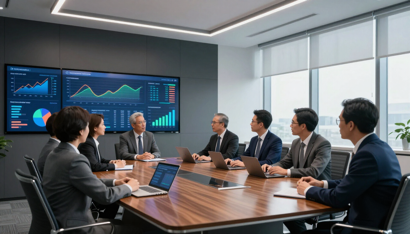 Professional sales intelligence strategy visualization.