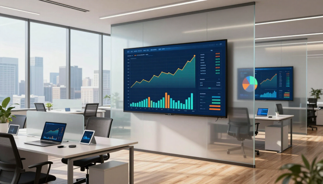 Digital visualization of 900 new business opportunities emerging daily.