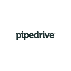 Pipedrive logo in dark gray on a white background